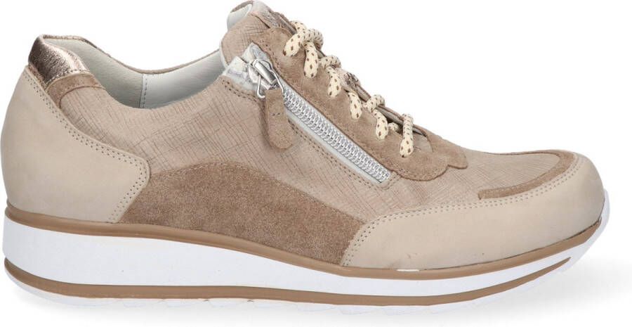 Durea Sneaker 6263 685 9679 Wijdte H Zand Taupe