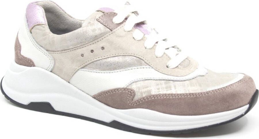 Durea Sneaker 6267 685 0261 Wijdte H Charme Wit Taupe