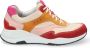 Durea 6267~H~~~~~~~~~~~~~~~~~~~~~~~~ Lage sneakersDames sneakers Rood - Thumbnail 1