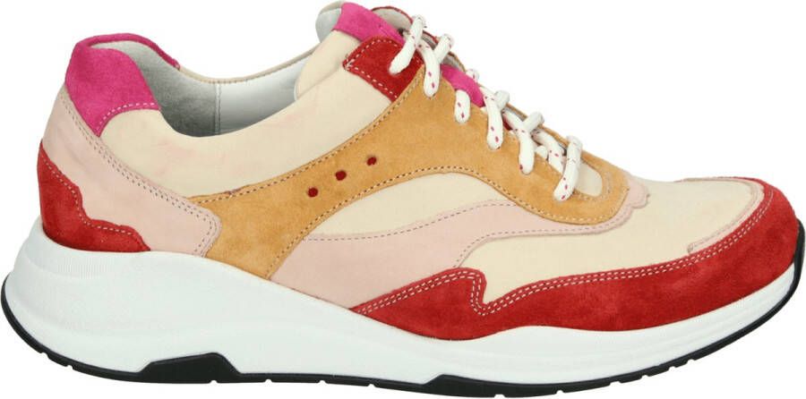 Durea 6267~H~~~~~~~~~~~~~~~~~~~~~~~~ Lage sneakersDames sneakers Rood