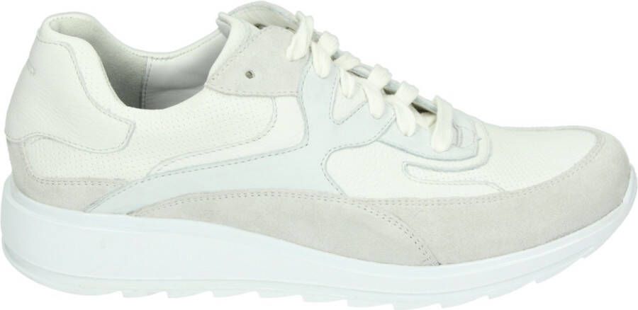 Durea 6272~H~~~~~~~~~~~~~~~~~~~~~~~~ Lage sneakersDames sneakers Wit beige