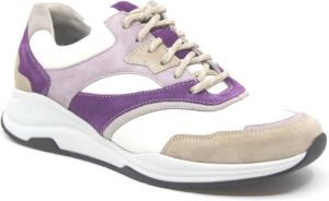 Durea 6273 684 0352 Beige combi kleurige dames sneakers