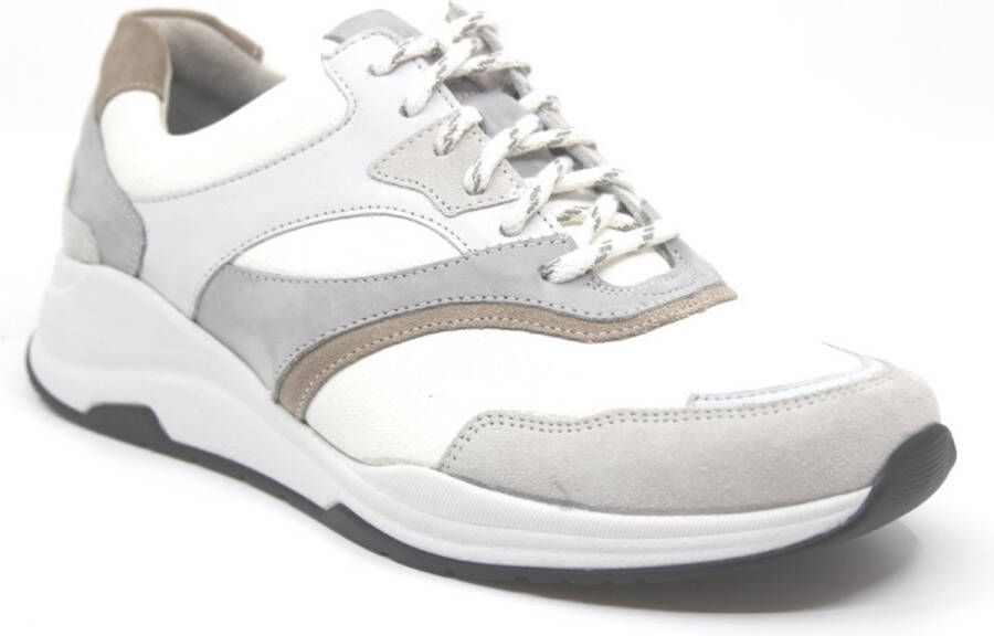 Durea 6273~H~~~~~~~~~~~~~~~~~~~~~~~~ Lage sneakersDames sneakers Wit beige