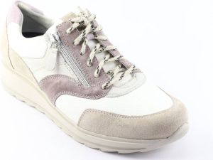 Durea 6279 685H 0358 Taupe Wit Beige H-Breed Veterschoenen