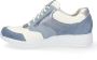 Durea Dames Veterschoenen 6279-685-1490 Savoia wit matzi Jeansblauw - Thumbnail 4