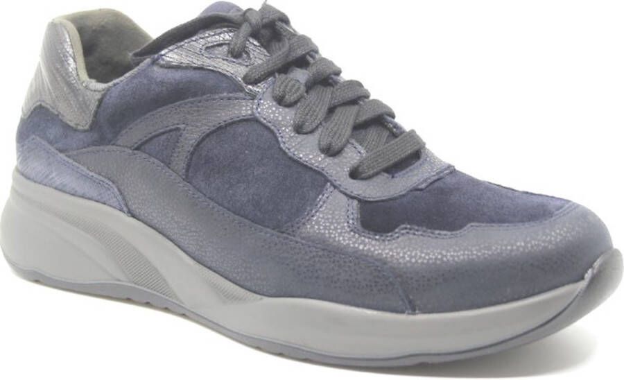 Durea 6283 605 0798 Blauwe sneakers wijdte H