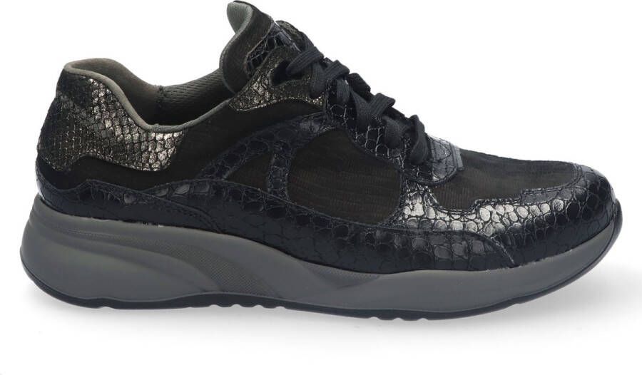 Durea 6283 Sneaker Zwart Antraciet