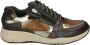 Durea Sportieve Lage Damesschoenen Bruin Patroon - Thumbnail 1