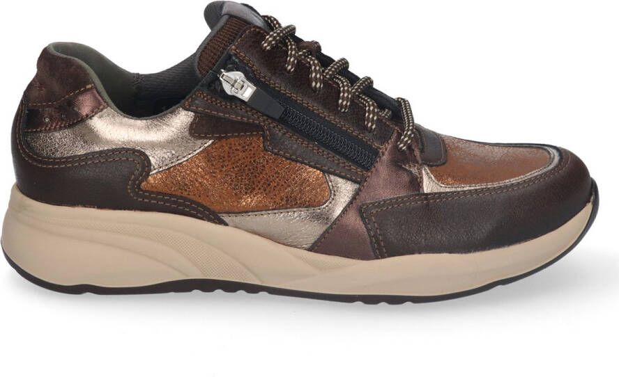 Durea 6295 Sneaker Donkerbruin Champagne K