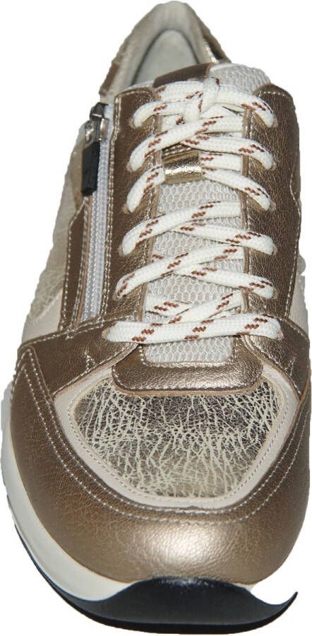 Durea 6295.605.1469-H dames veterschoenen sportief (5) beige