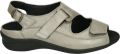 Durea 7178~H~~~~~~~~~~~~~~~~~~~~~~~~ Platte sandalen Dames Sandalen Metallics - Grijs