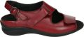 Durea 7178~H~~~~~~~~~~~~~~~~~~~~~~~~ Platte sandalen Dames Sandalen Rood - Rood