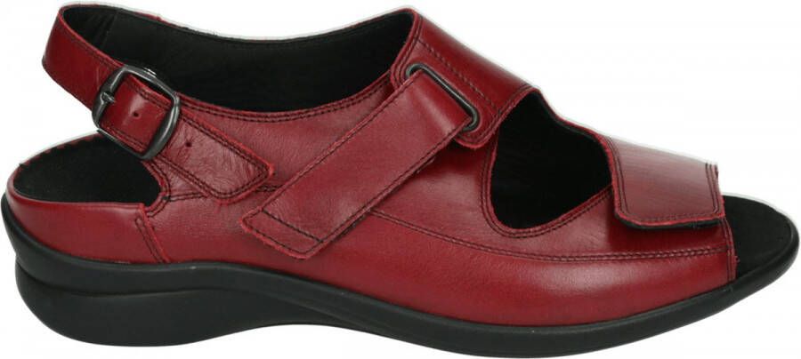 Durea 7178 H Volwassenen Platte sandalenDames Sandalen Kleur Rood