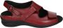 Durea 7178~H~~~~~~~~~~~~~~~~~~~~~~~~ Platte sandalenDames Sandalen Rood - Thumbnail 1