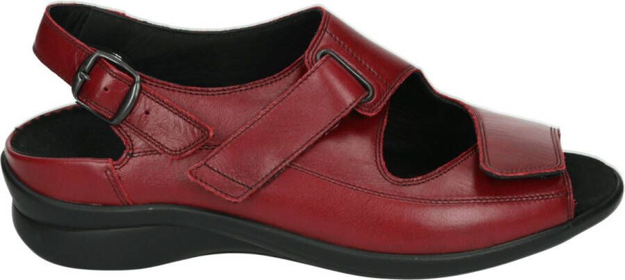 Durea 7178 H Volwassenen Platte sandalenDames Sandalen Kleur: Rood