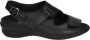 Durea 7178 H Volwassenen Platte sandalenDames Sandalen Kleur: Zwart - Thumbnail 1