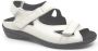 Durea 7258 218 0854 Witte dames sandalen - Thumbnail 1