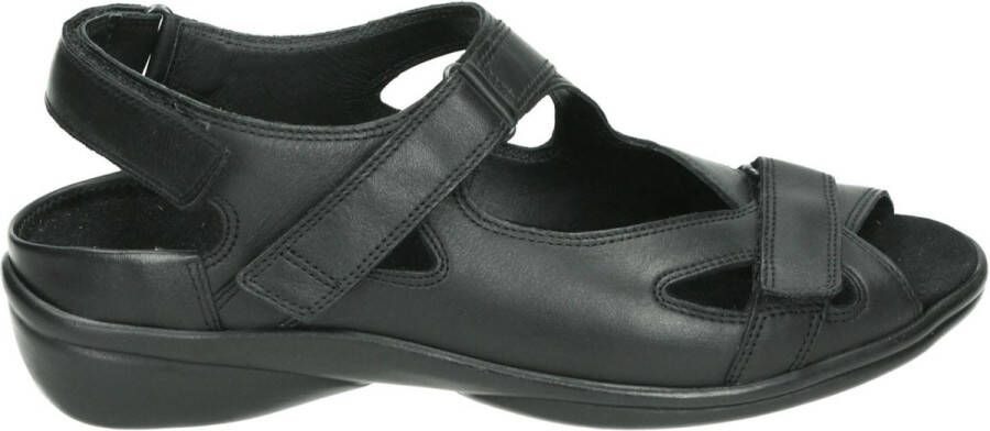 Durea 7258 G Volwassenen Platte sandalen Dames Sandalen Zwart