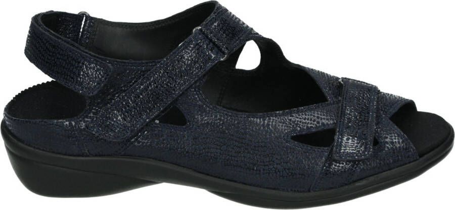 Durea 7258~H~~~~~~~~~~~~~~~~~~~~~~~~ Platte sandalenDames Sandalen Blauw