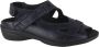 Durea 7258~H~~~~~~~~~~~~~~~~~~~~~~~~ Platte sandalenDames Sandalen Blauw - Thumbnail 1