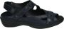 Durea 7258~H~~~~~~~~~~~~~~~~~~~~~~~~ Platte sandalenDames Sandalen Blauw - Thumbnail 1