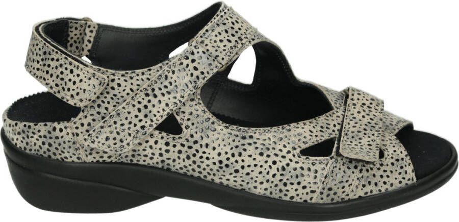 Durea 7258~K~~~~~~~~~~~~~~~~~~~~~~~~ Platte sandalenDames Sandalen Taupe