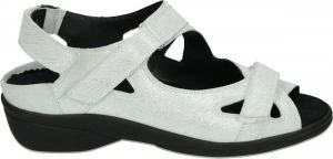 Durea 7258 K Volwassenen Platte sandalenDames Sandalen Kleur: Wit beige