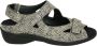 Durea 7258~K~~~~~~~~~~~~~~~~~~~~~~~~ Platte sandalenDames Sandalen Taupe - Thumbnail 5