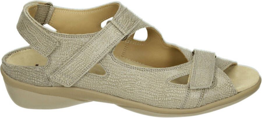 Durea 7258E Platte sandalenDames Sandalen Taupe