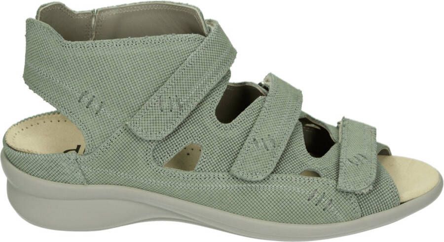 Durea 7272~G~~~~~~~~~~~~~~~~~~~~~~~~ Platte sandalen Dames Sandalen Groen