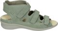 Durea 7272~G~~~~~~~~~~~~~~~~~~~~~~~~ Platte sandalen Dames Sandalen Groen - Groen
