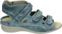Durea 7272~H~~~~~~~~~~~~~~~~~~~~~~~~ Platte sandalenDames Sandalen Blauw - Thumbnail 5