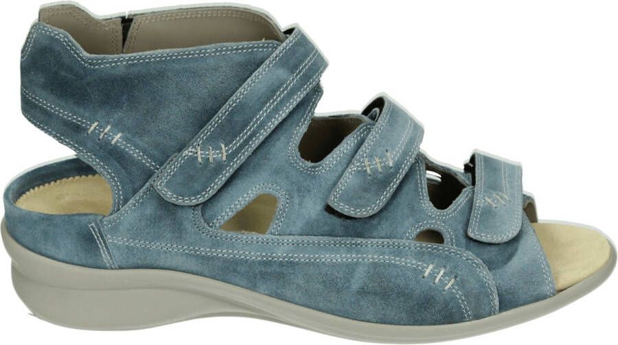 Durea 7272~H~~~~~~~~~~~~~~~~~~~~~~~~ Platte sandalenDames Sandalen Blauw
