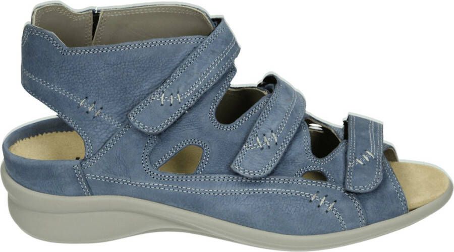 Durea 7272~H~~~~~~~~~~~~~~~~~~~~~~~~ Platte sandalenDames Sandalen Blauw