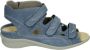 Durea 7272~H~~~~~~~~~~~~~~~~~~~~~~~~ Platte sandalenDames Sandalen Blauw - Thumbnail 1