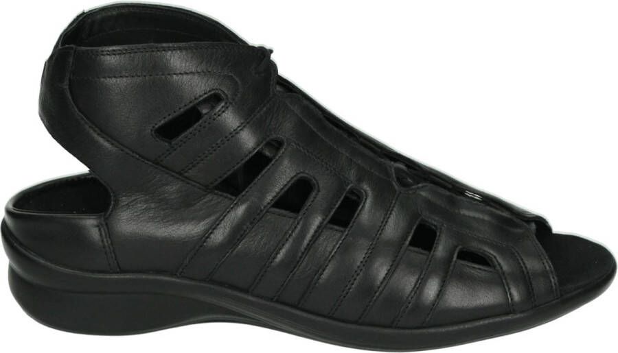 Durea 7322~G~~~~~~~~~~~~~~~~~~~~~~~~ Platte sandalen Dames Sandalen Zwart