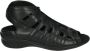 Durea 7322~G~~~~~~~~~~~~~~~~~~~~~~~~ Platte sandalenDames Sandalen Zwart - Thumbnail 1