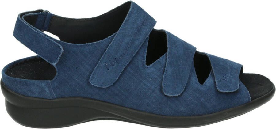 Durea 7350 H Volwassenen Platte sandalenDames Sandalen Kleur: Blauw