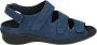 Durea 7350 H Volwassenen Platte sandalenDames Sandalen Kleur: Blauw - Thumbnail 1