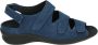 Durea 7350~H~~~~~~~~~~~~~~~~~~~~~~~~ Platte sandalenDames Sandalen Blauw - Thumbnail 1
