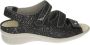 Durea 7350~K~~~~~~~~~~~~~~~~~~~~~~~~ Platte sandalenDames Sandalen Zwart - Thumbnail 1