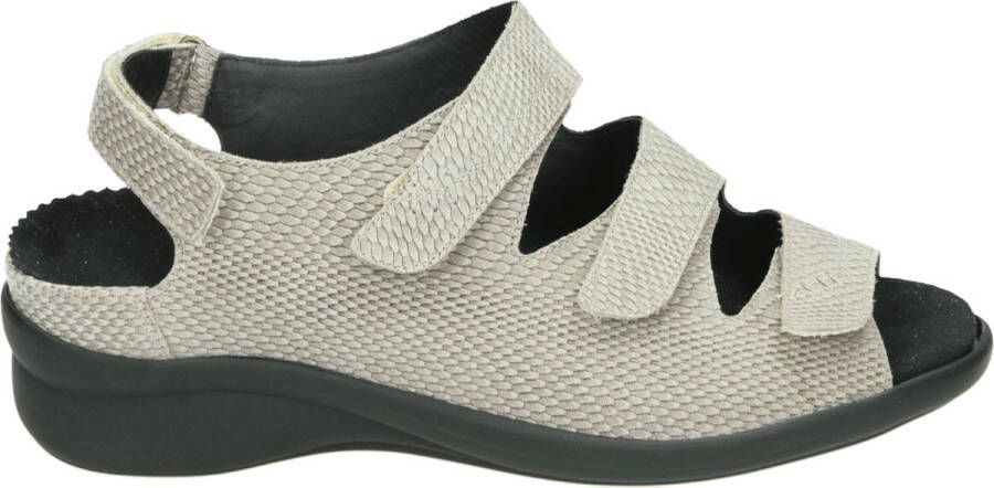 Durea 7350~K~~~~~~~~~~~~~~~~~~~~~~~~ Platte sandalenDames Sandalen Taupe
