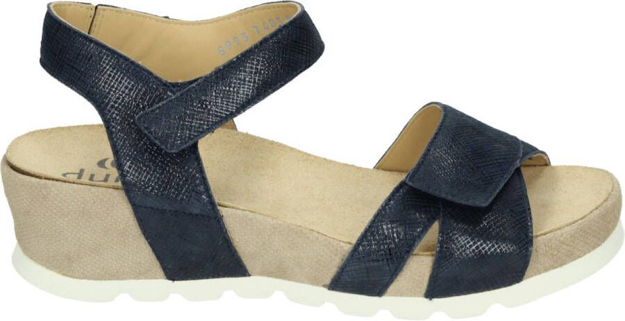 Durea 7403~H~~~~~~~~~~~~~~~~~~~~~~~~ Sandalen met hak Blauw