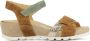 Durea 7403 025 9594 cognacbruin combi plateau sandaal wijdte H - Thumbnail 1