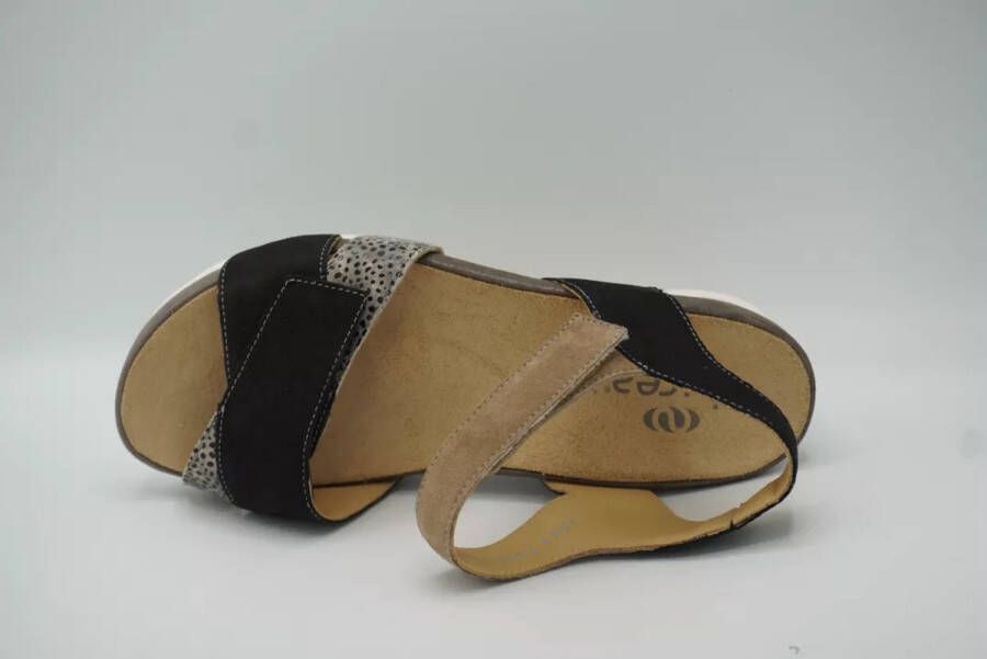 Durea 7403.028.0280-K dames sandalen sportief (5) zwart