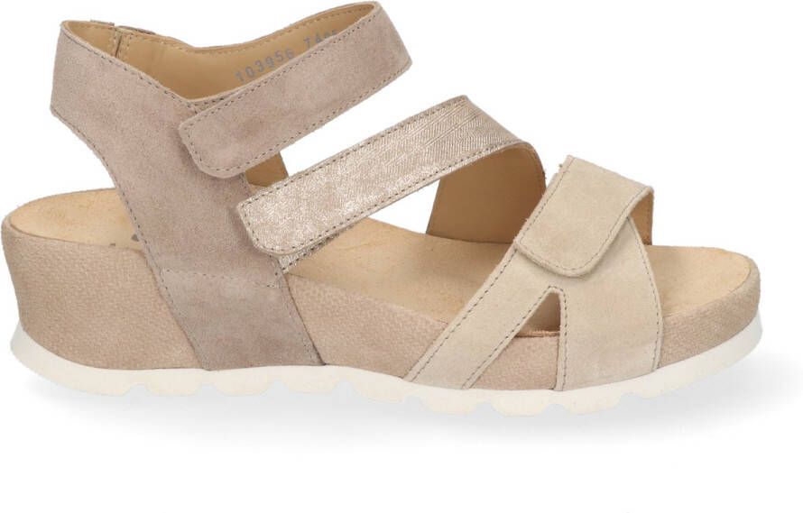 Durea 7405.025.0289-H dames sandalen sportief (8) beige
