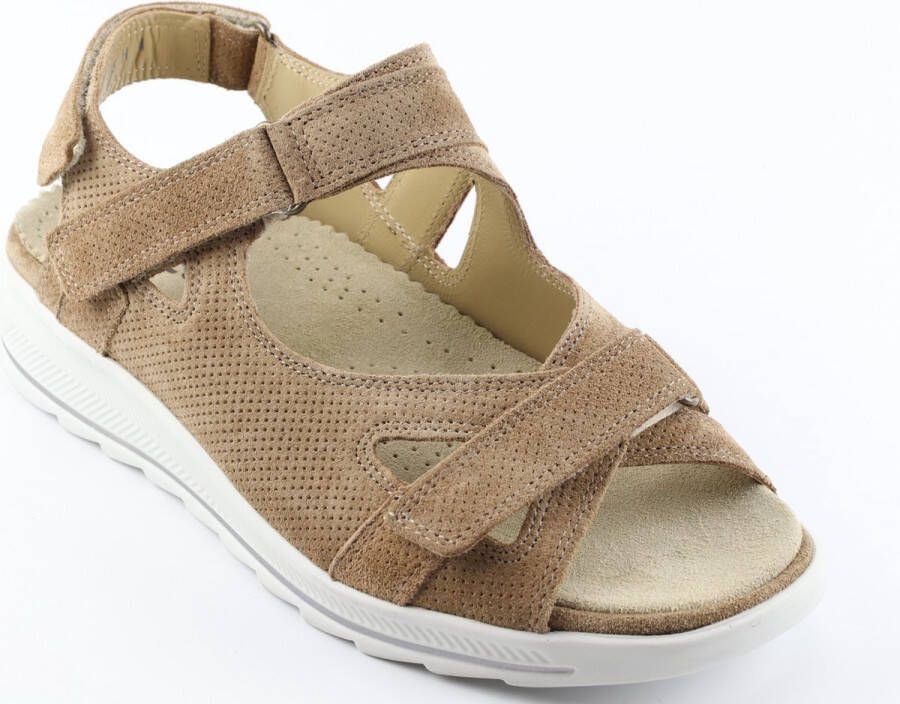 Durea 7407 795H Beige H-Wijdte Sandalen