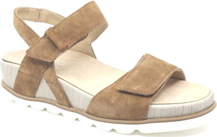 Durea 7417 792 8589 Cognacbruine sandalen wijdte E