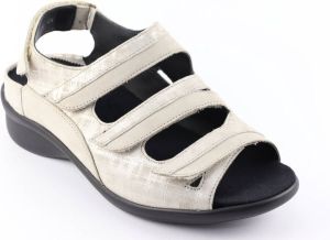 Durea 7409 K Volwassenen Platte sandalen Wit beige