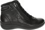 Durea 9605 K Volwassenen VeterlaarzenHoge sneakersDames veterschoenenHalf-hoge schoenen Zwart - Thumbnail 1